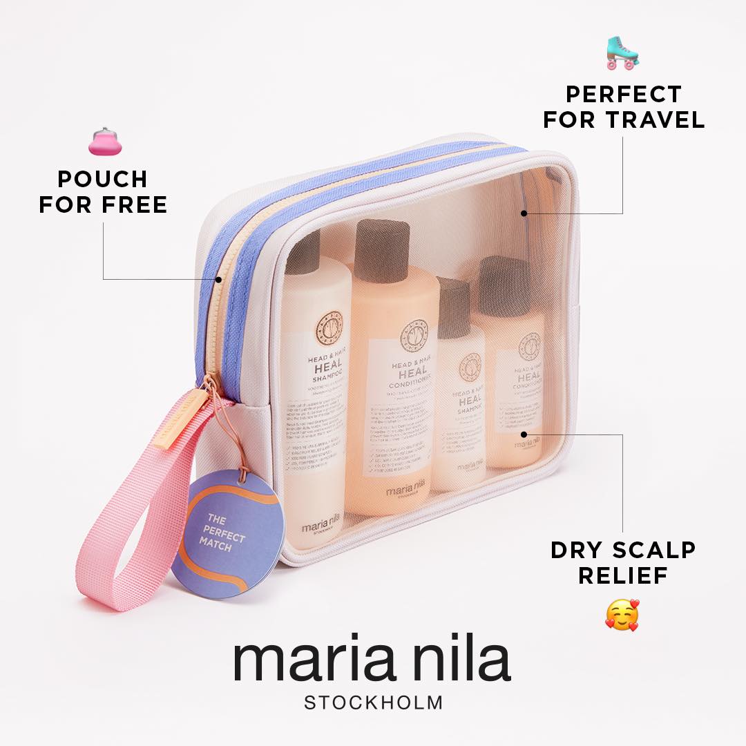Maria Nila Head and Heal beauty bag