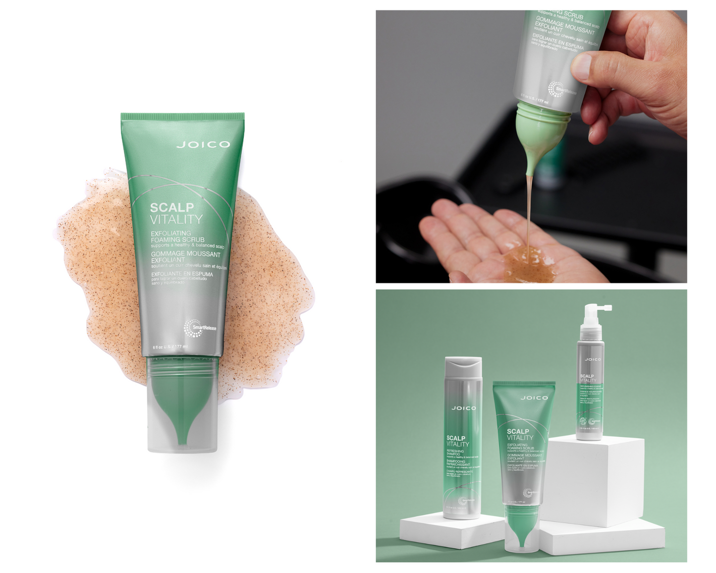 Joico Scalp Vitalit Exfoliating Foaming Scrub 177ml